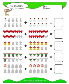 Toplama İşlemi Çalışma Sayfaları